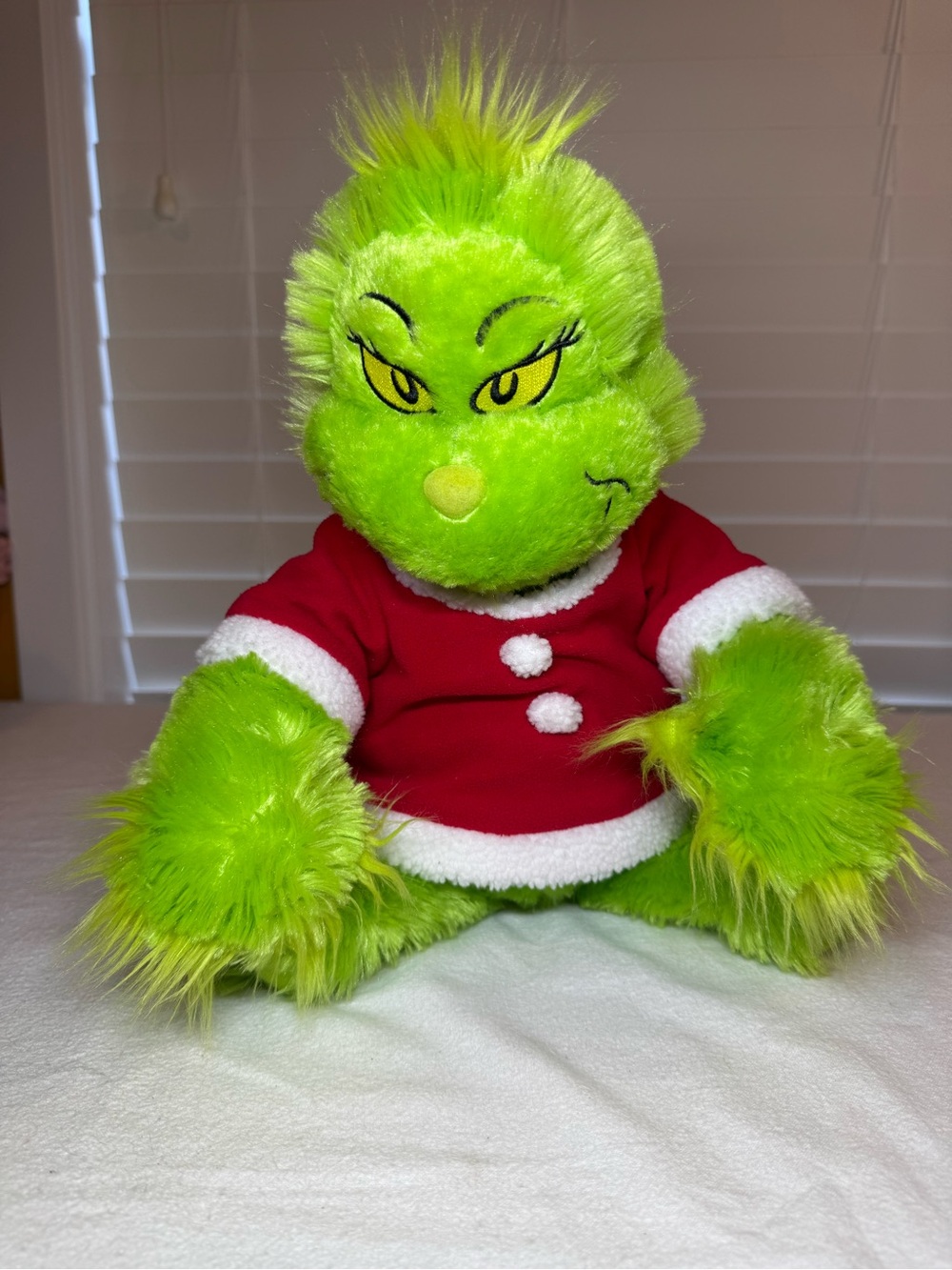 Build-A-Bear Dr Seuss the Grinch 19” Plush Stuffed Animal Santa Suit Costume